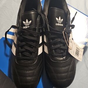 Adidas Black and White Athletic Shoes